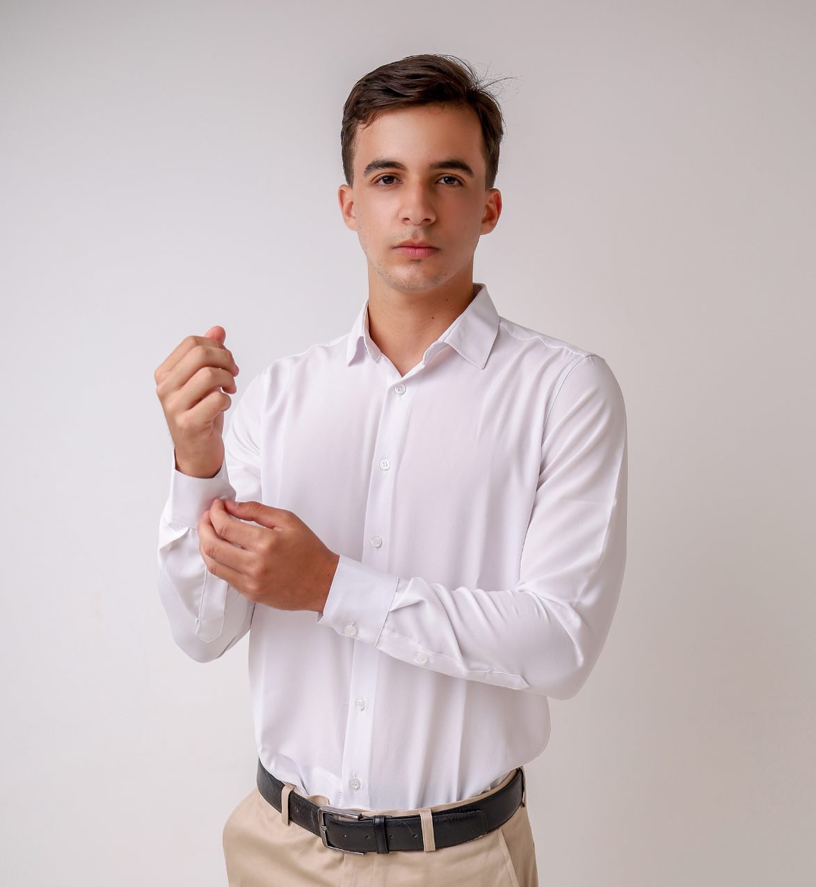 Camisa Social Slim Fit – Conforto Extremo Tecnologia Stretch Tecido Inteligente