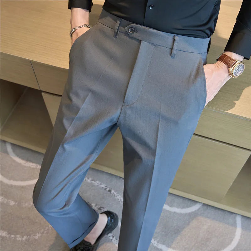 Calça Social Slim Fit Elegante - Tecido Flexível