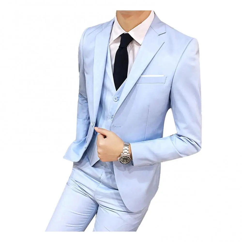 Fato Formal Atemporal Padrão - Elegância e Conforto - (Blazer + Calça + Colete)