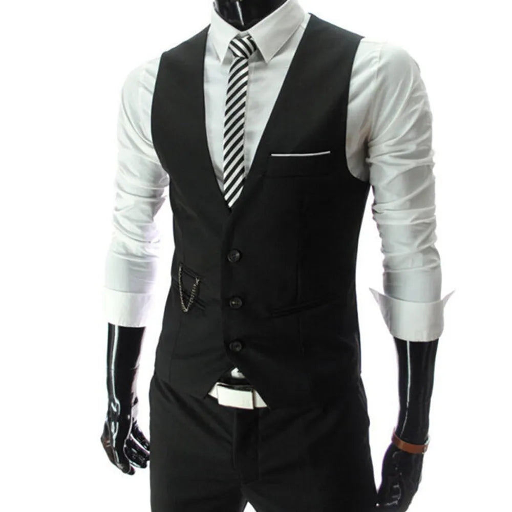 Colete Masculino Slim Fit Casual e Formal