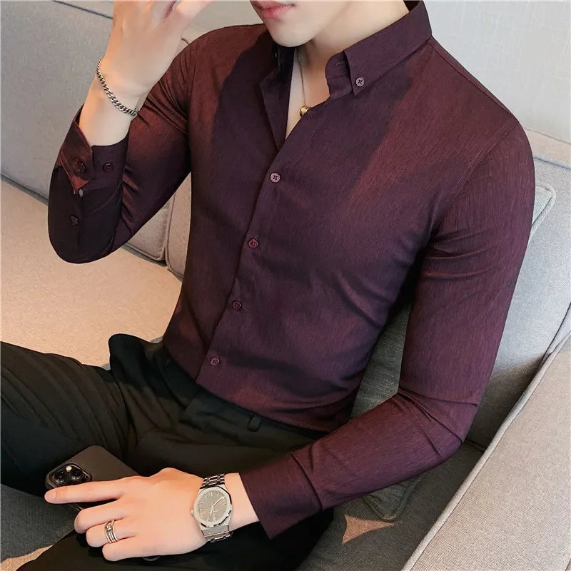 Camisa Social Slim Fit - Estilo Britânico