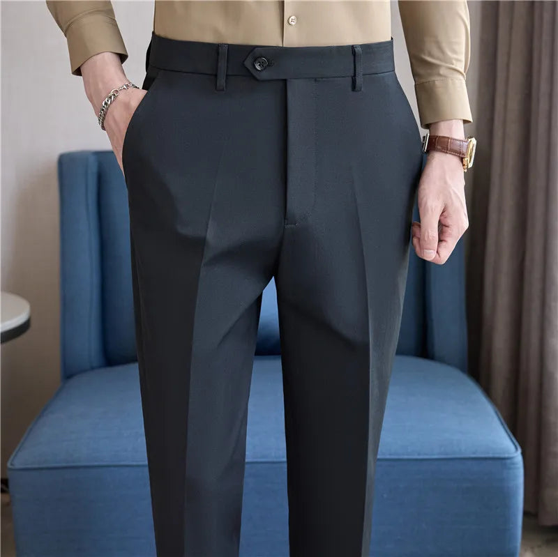 Calça Social Slim Fit Elegante - Tecido Flexível