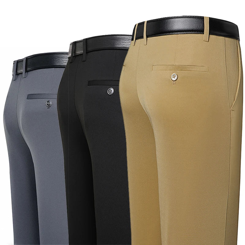 Calça Masculina Social Reta Respirável – Conforto e Estilo Casual