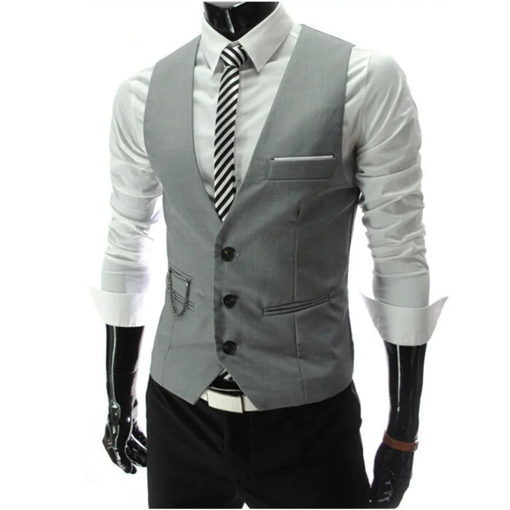 Colete Masculino Slim Fit Casual e Formal