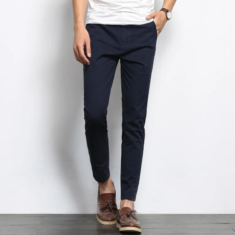 Calça Casual Canelada Formal - Estilo Jogger