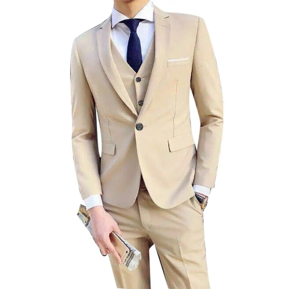 Fato Formal Atemporal Padrão - Elegância e Conforto - (Blazer + Calça + Colete)