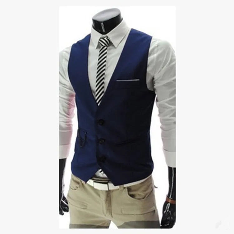 Colete Masculino Slim Fit Casual e Formal